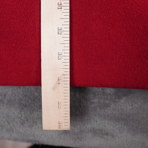 VTG‎ Talbots Wool Toggle Duffel Coat Womens 6 Red Petite Removable Hood Gorpcore - Picture 8 of 16